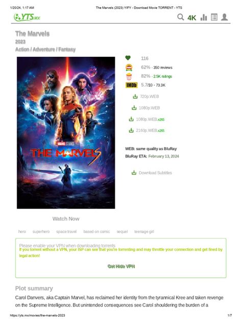 the marvels torrentz|The Marvels (2023) YIFY .
